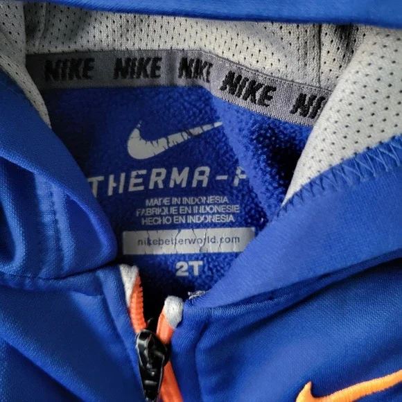 Nike Hoodie Jacket Boys 2T Blue & Gray Zip Up Therma-Fit & Air 2 pc Lot Kids - Picture 3 of 8